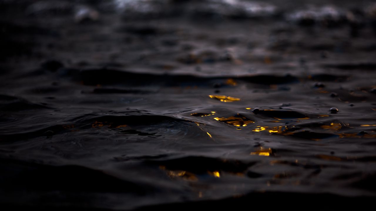 Wallpaper sea, water, glare, dark