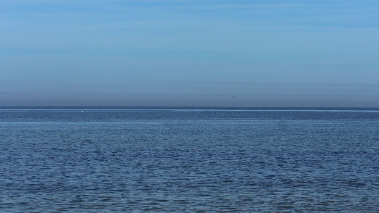 Wallpaper sea, water, horizon, sky, twilight