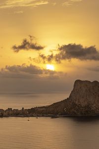 Preview wallpaper sea, water, island, sun, twilight