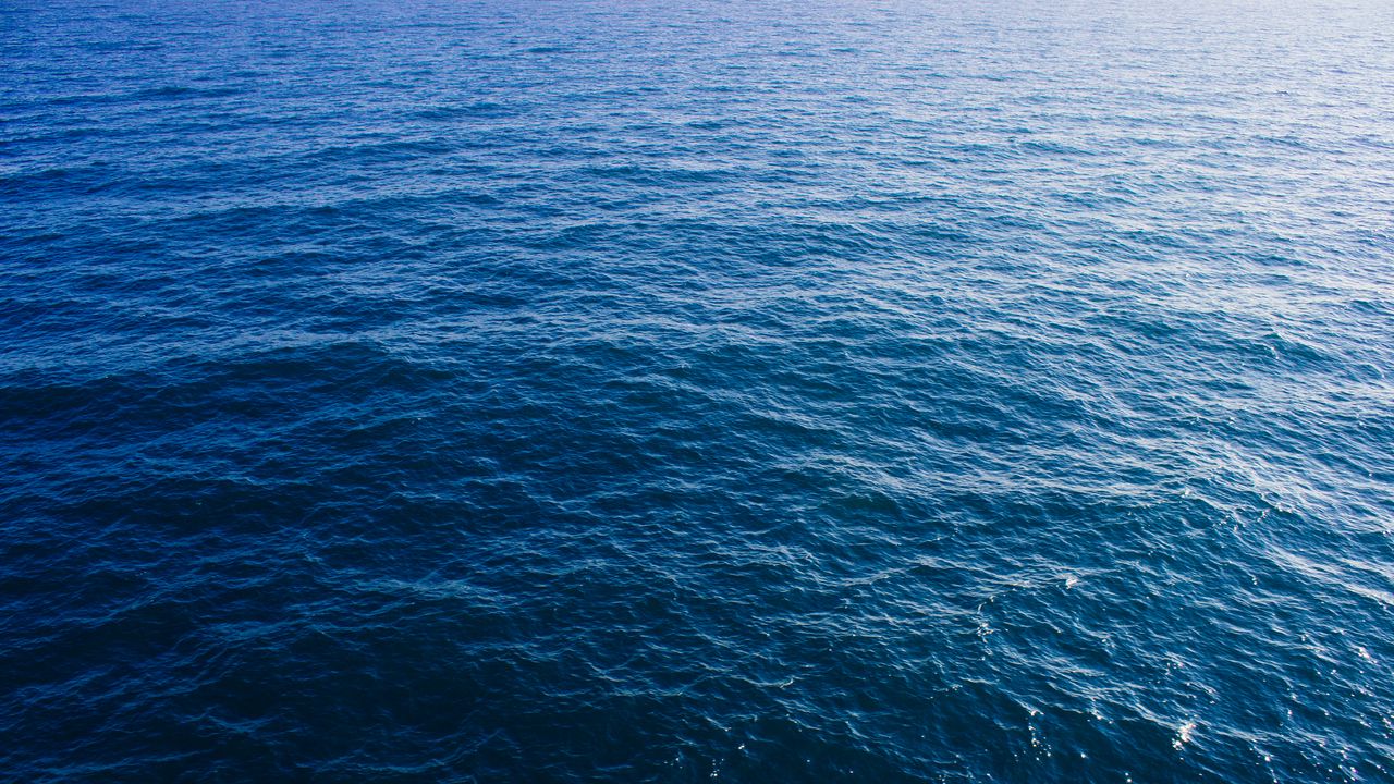 Wallpaper sea, water, nature, minimalism, blue