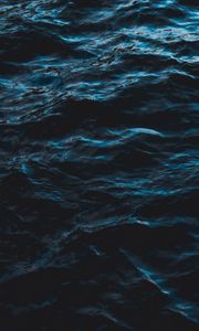 Preview wallpaper sea, water, ripples, waves, dark, surface