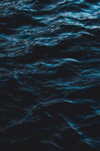 Preview wallpaper sea, water, ripples, waves, dark, surface