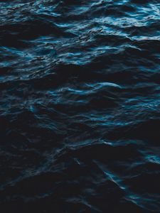 Preview wallpaper sea, water, ripples, waves, dark, surface