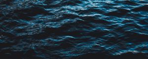 Preview wallpaper sea, water, ripples, waves, dark, surface