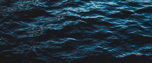 Preview wallpaper sea, water, ripples, waves, dark, surface