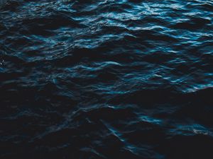 Preview wallpaper sea, water, ripples, waves, dark, surface