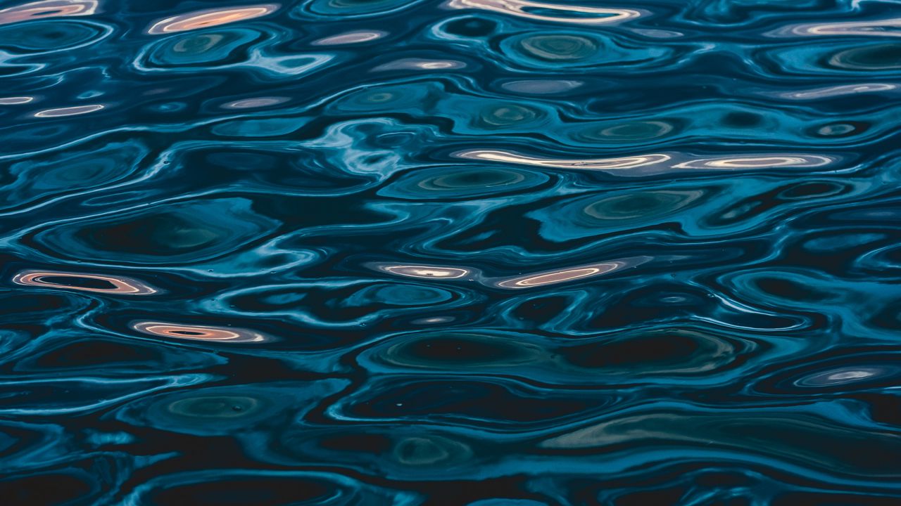 Wallpaper sea, water, ripples, waves, circles