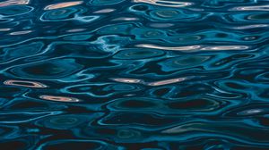 Preview wallpaper sea, water, ripples, waves, circles