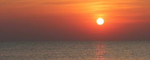 Preview wallpaper sea, water, sun, sunset