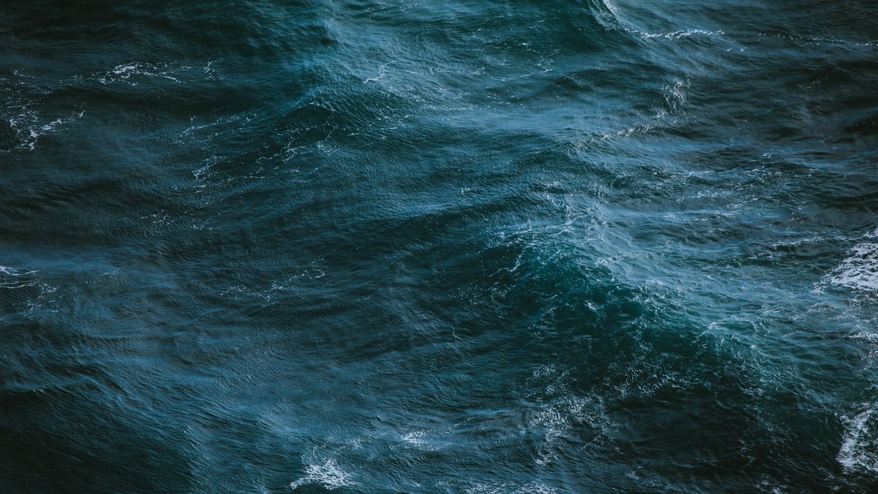 Wallpaper sea, water, surface, waves, foam