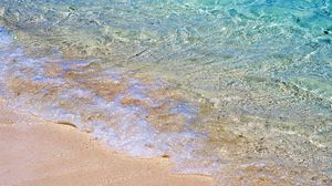 Preview wallpaper sea, water, transparent, sand