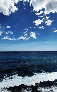 Preview wallpaper sea, water, wave, horizon, sky