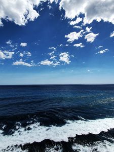 Preview wallpaper sea, water, wave, horizon, sky