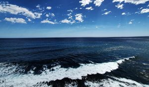 Preview wallpaper sea, water, wave, horizon, sky