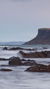 Preview wallpaper sea, water, waves, rocks, nature