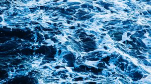 Preview wallpaper sea, water, waves, blue