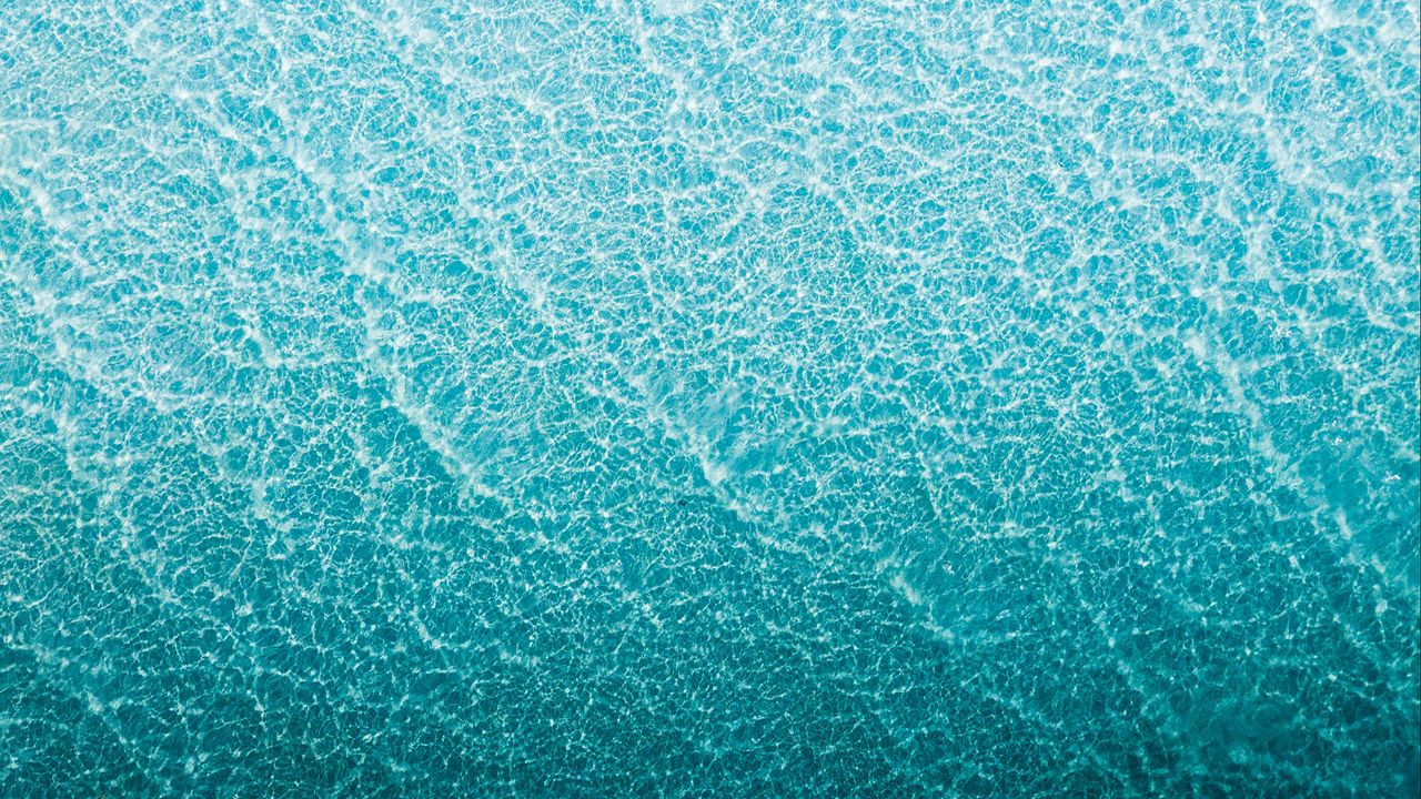 Wallpaper sea, water, waves, aerial view