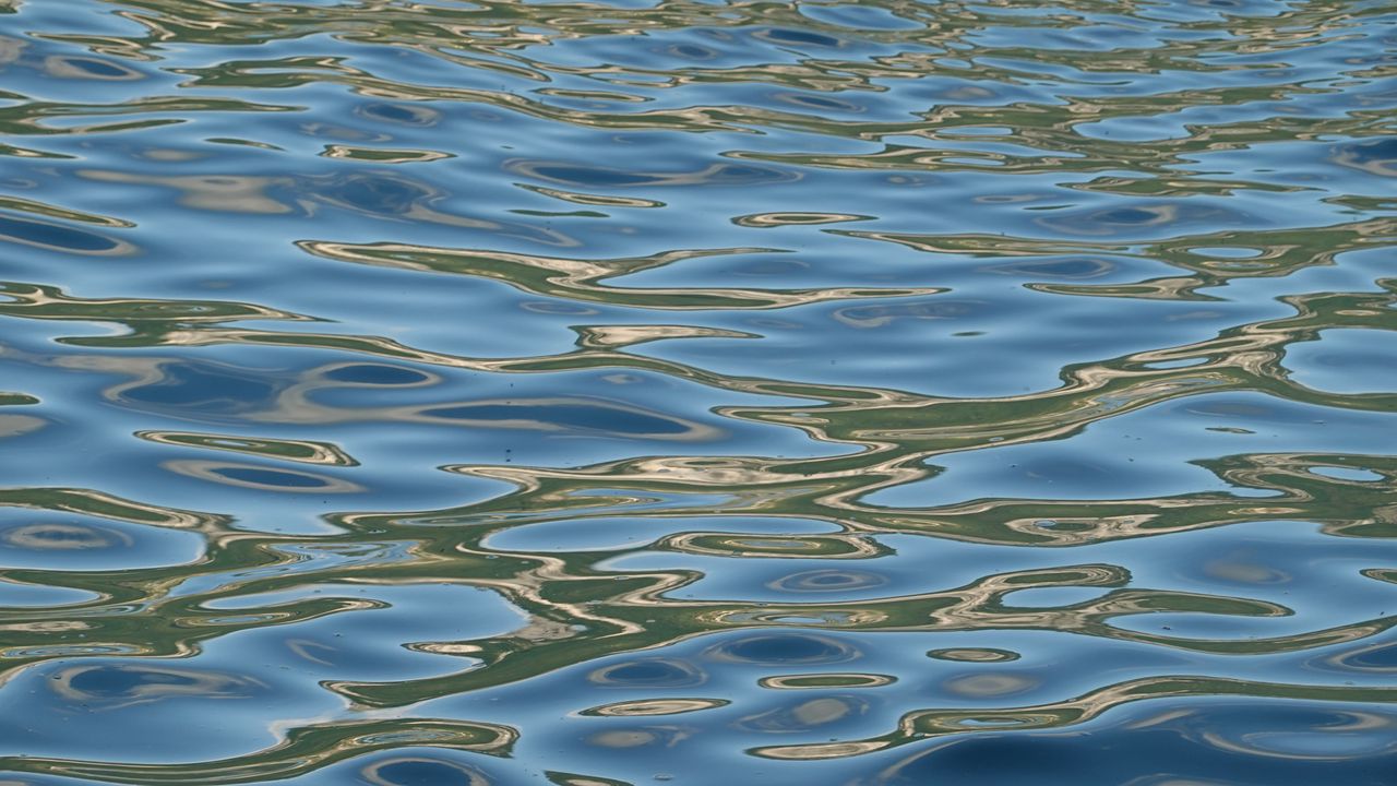 Wallpaper sea, water, waves, glare