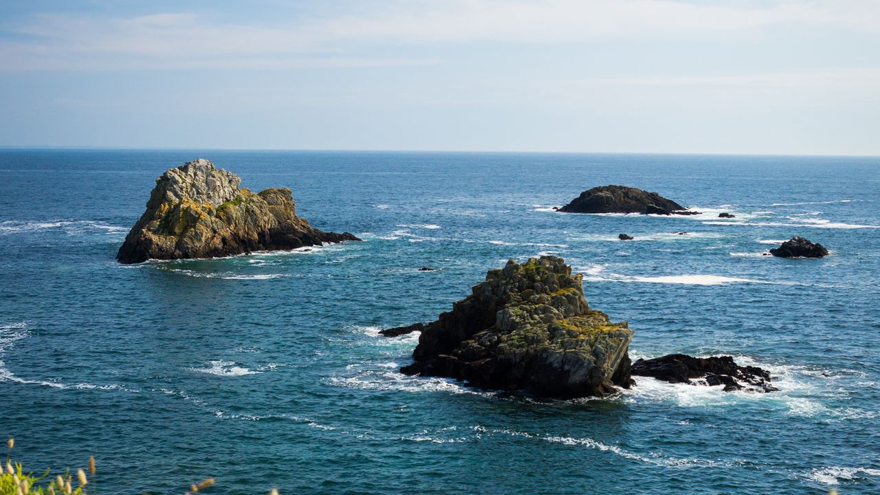 Wallpaper sea, water, waves, rocks, nature, landscape