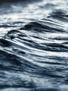 Preview wallpaper sea, water, waves, gray