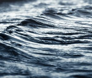 Preview wallpaper sea, water, waves, gray
