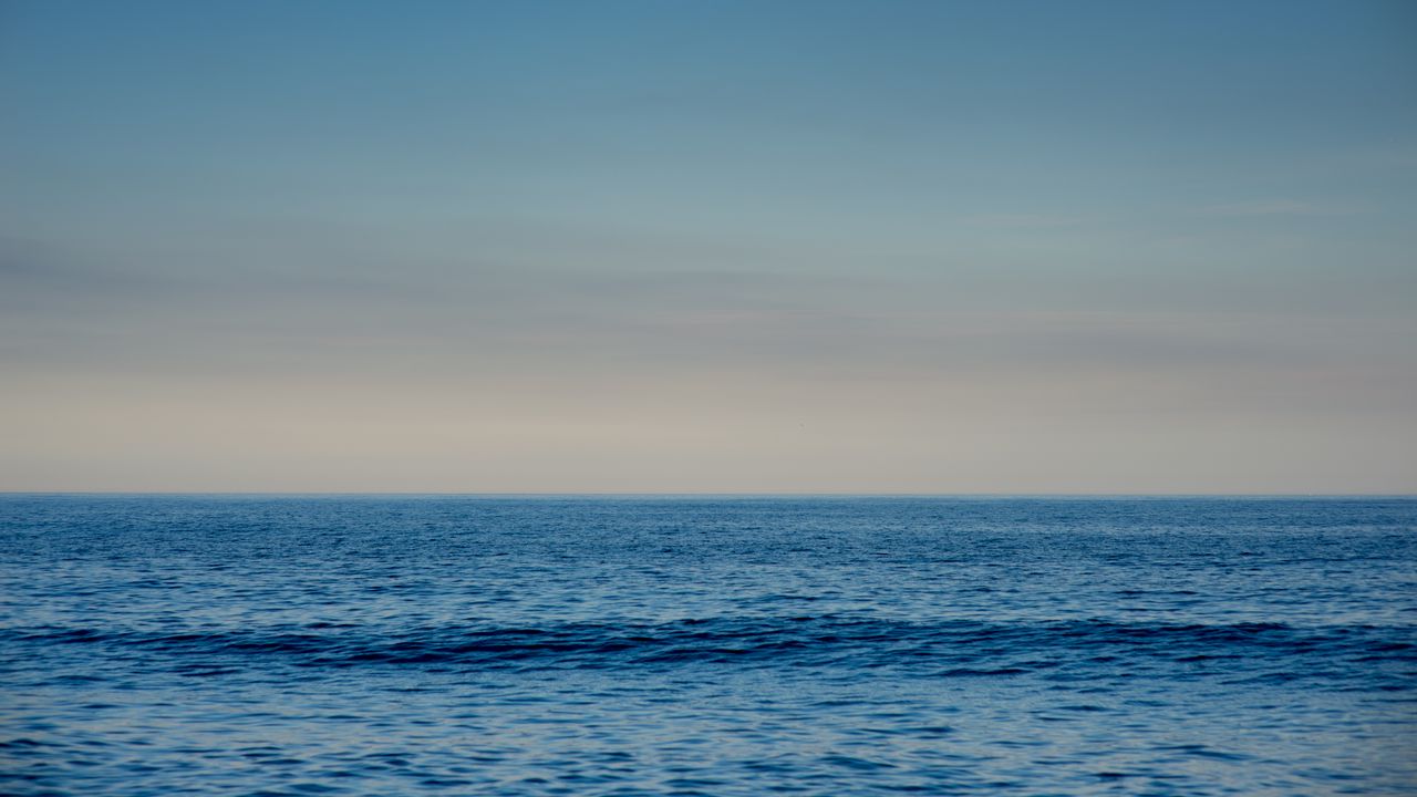 Wallpaper sea, water, waves, horizon, blue