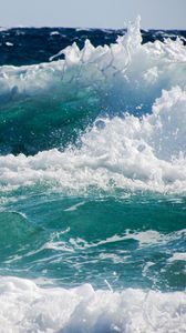 Preview wallpaper sea, wave, foam, spray, surf