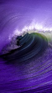 Preview wallpaper sea, wave, nature, purple