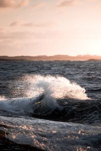 Preview wallpaper sea, wave, spray, drops, water