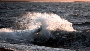 Preview wallpaper sea, wave, spray, drops, water