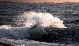 Preview wallpaper sea, wave, spray, drops, water