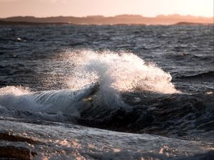 Preview wallpaper sea, wave, spray, drops, water