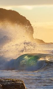 Preview wallpaper sea, wave, spray, water