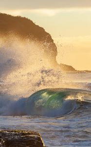 Preview wallpaper sea, wave, spray, water