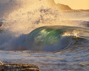 Preview wallpaper sea, wave, spray, water