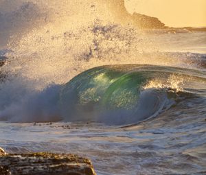 Preview wallpaper sea, wave, spray, water