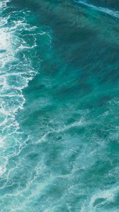 Preview wallpaper sea, wave, surface, water, blue, turquoise