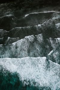 Preview wallpaper sea, waves, aerial view, water, surface