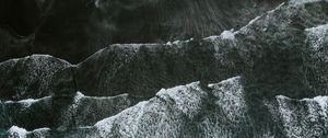 Preview wallpaper sea, waves, aerial view, water, surface