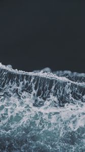 Preview wallpaper sea, waves, aerial view, water