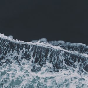 Preview wallpaper sea, waves, aerial view, water