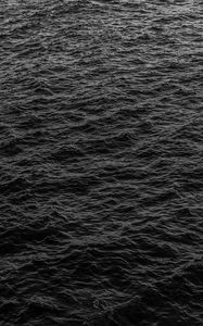 Preview wallpaper sea, waves, black, surface, water