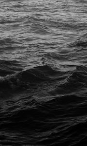 Preview wallpaper sea, waves, dark, water, background