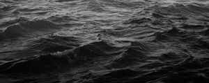 Preview wallpaper sea, waves, dark, water, background