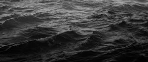 Preview wallpaper sea, waves, dark, water, background
