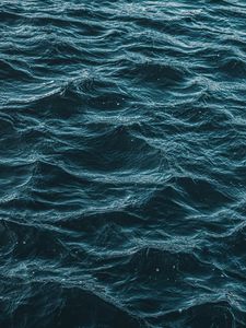 Preview wallpaper sea, waves, drops, rain, storm