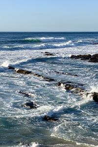 Preview wallpaper sea, waves, foam, reefs, nature