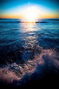 Preview wallpaper sea, waves, horizon, splash