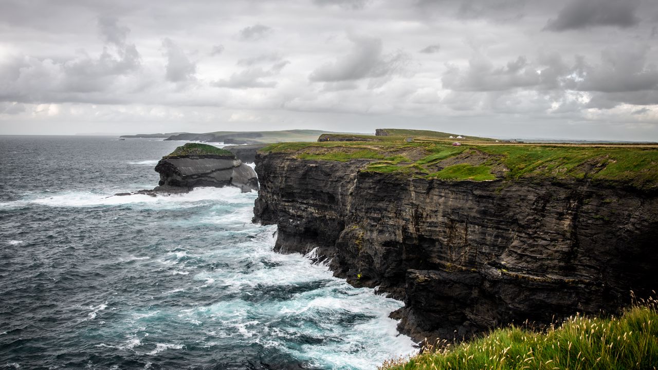 Wallpaper sea, waves, landscape, rocks, nature