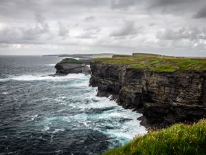 Preview wallpaper sea, waves, landscape, rocks, nature